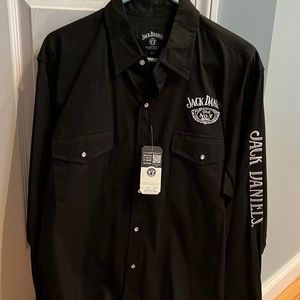 Jack Daniel collard shirt, new with tags on